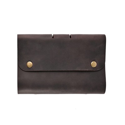 Roterdon System Notebook Genuine Leather Notebook A6 80 Refills 6 Holes (Ring I_-image