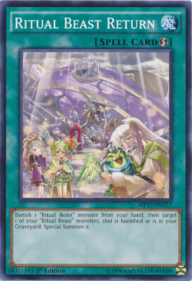 Ritual Beast Return - MP17-EN217 - Common - 1st Edition x3 - Near Mint-image