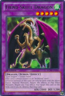 1X NM Fiend Skull Dragon - LCJW-EN240 - Rare Legendary Collection 4 yugioh-image