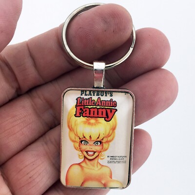 LITTLE ANNIE FANNIE Collection SEXY COVER Key Ring or Necklace Playboy Comic-image