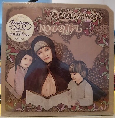 RENAISSANCE SEALED LP NOVELLA HYPE STICKER ANNIE HASLAM 1977-image