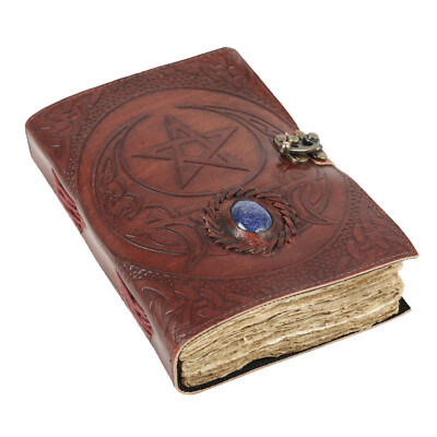 Leather Journal with unlined Deckle Edge Paper 8x6