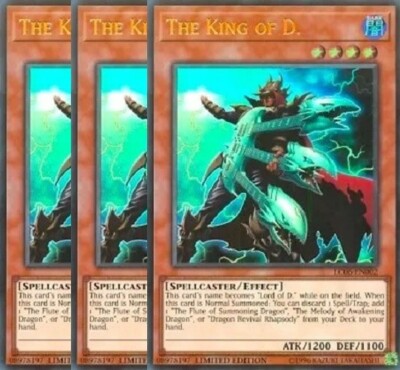 Yugioh - The King of D. x 3 - Limited Edition - Ultra Rare NM - Free Holo Card-image