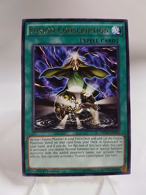 Yu-Gi-Oh 2016 Mega Tin Mega Pack #MP16-EN024 Fusion Conscription R-image