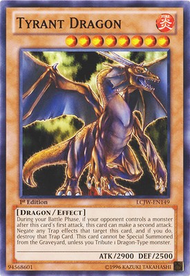 1 x Tyrant Dragon - LCJW-EN149 - Common - 1st Edition Near Mint, English-image