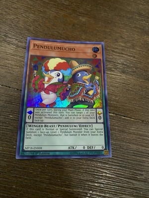 Yu-Gi-Oh Pendulumucho MP18-EN008 Super Rare 1st Editoon-image