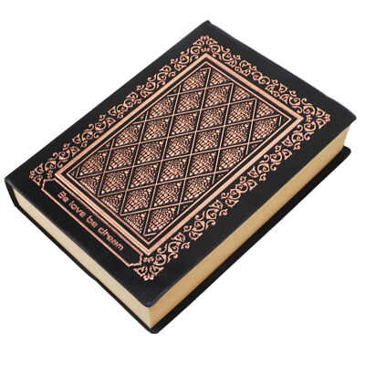 Vintage Embossed Notebook 208 Pages PU Leather Durable Hardcover 3D Embossed-image