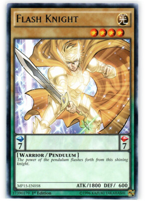Flash Knight - MP15-EN058 - Rare - 1st Edition x3 - Near Mint-image