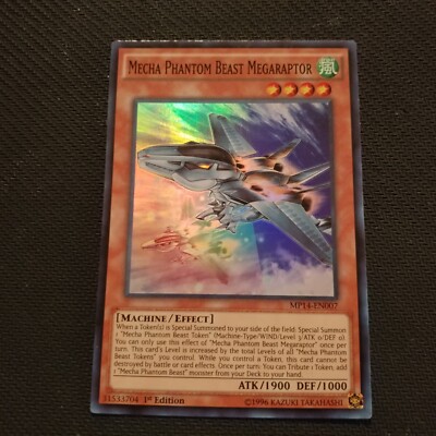 Yu-Gi-Oh! Mecha Phantom Beast Megaraptor - MP14-EN007 - 1st Ed - Super Rare - NM-image