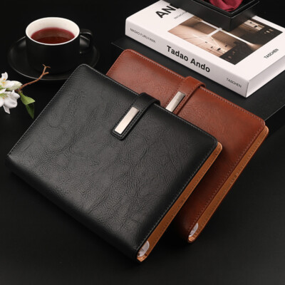 Refillable PU Leather Journal A5 Notebook Lined Paper Writing Diary 160 Pages-image