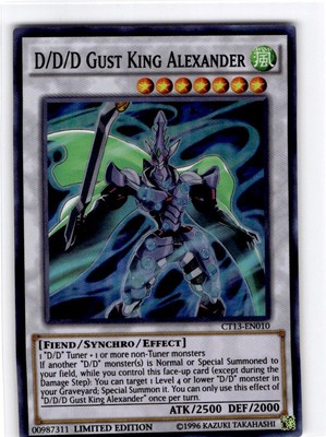 D/D/D Gust King Alexander 2016 Mega-Tins Super Rare NM #CT13-EN010-image