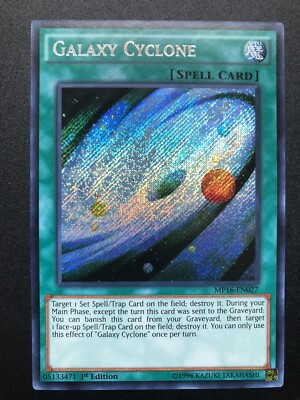Galaxy Cyclone MP16-EN027 Secret Rare 1st Edition Mint / Near Mint-image