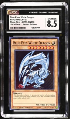 Blue-Eyes White Dragon CT13-EN008 2016 Mega-Tins Limited Edition - CGC/PSA 8.5-image