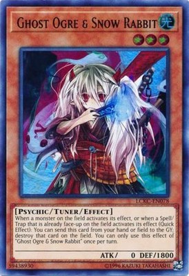 Yugioh! LP Ghost Ogre & Snow Rabbit - LCKC-EN078 - Ultra Rare - Unlimited Editio-image