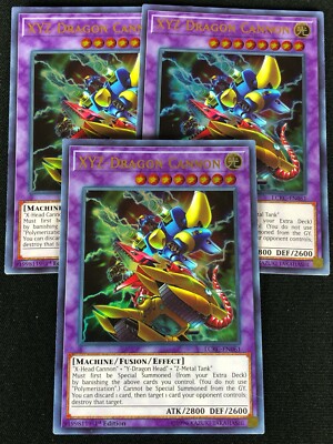 YUGIOH XYZ DRAGON CANNON LCKC-EN061 1ST ULTRA X3 (NM)-image