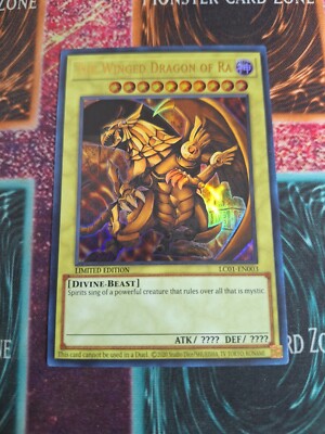Yu-Gi-Oh! The Winged Dragon of Ra LC01-EN003 Limited Ultra Rare Near Mint f6/-image