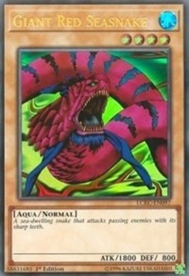 Yugioh! Giant Red Seasnake - LCKC-EN097 - Ultra Rare - 1st Edition Near Mint, En-image