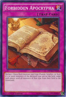 Forbidden Apocrypha - MP16-EN230 - Common - 1st Edition x3 - Near Mint-image