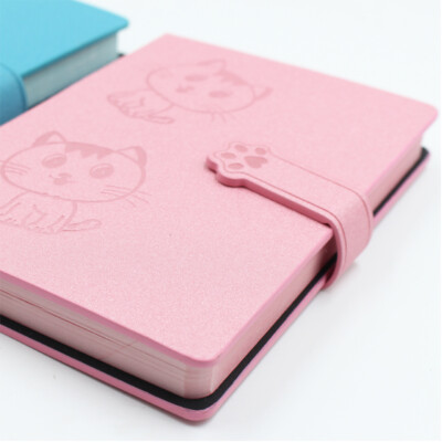 Cute PU Leather Journal A6 Notebook Lined Paper Writing Diary Gift 320 Pages-image