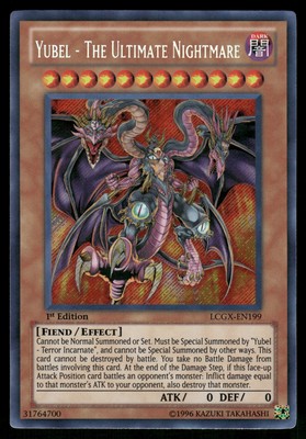 Yugioh! Yubel LCGX-EN199 Secret Rare 1st Ed VLP-image