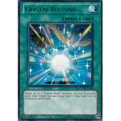 Crystal Blessing - LCGX-EN165 - Rare - Unlimited Edition - Lightly Played-image