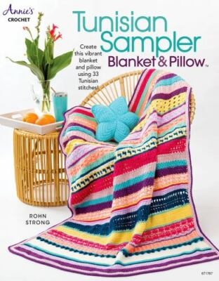 Annie's Tunisian Sampler Blanket & Pillow by  in New-image