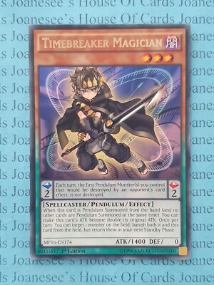 MP16-EN174 Timebreaker Magician Rare Yu-Gi-Oh Card 1st Edition New-image