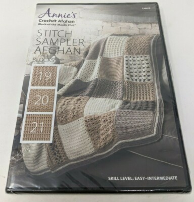 Annie’s Crochet Afghan Stitch Sampler Blocks 19 20 21 DVD Easy-Intermediate-image