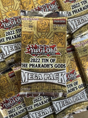 2022 TIN OF THE PHARAOH’S GODS MEGA PACK (9 Packs Lot) FACTORY SEALED YuGiOh🔥-image