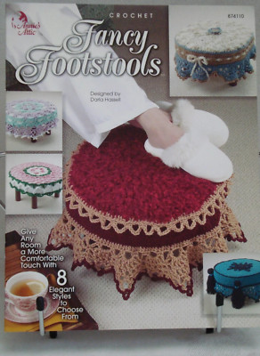 Annies Attic Crochet Fancy Footstools   booklet-image