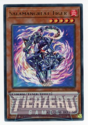 Yugioh Salamangreat Tiger LD10-EN003 Ultra Rare 1st Edition NM/LP-image