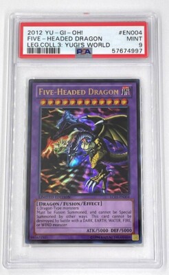 YuGiOh Five-Headed Dragon LC03-EN004 Legendary Collection 3: Yugi's World PSA 9-image