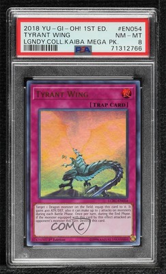 Tyrant Wing Ultra Rare 1st Ed. YuGiOh Legendary Collection Kaiba PSA 8 z3i-image