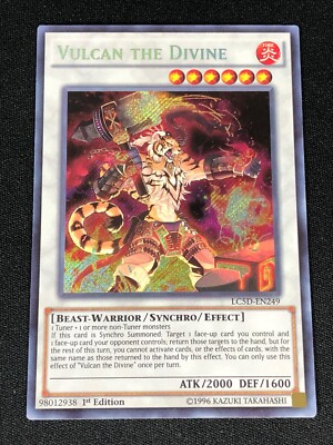 YUGIOH VULCAN THE DIVINE LC5D-EN249 1ST SECRET (NM)-image