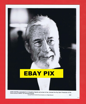 JOHN HUSTON 1982 ANNIE ORIGINAL PRESS PHOTO VERY FINE/NEAR MINT-image