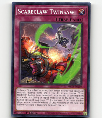 Yugioh Scareclaw Twinsaw 25th Anniv. Tin: Dueling Heroes Mega Pack-image