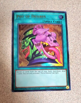 Yu-Gi-Oh! TCG Pot of Desires 2017 Mega-Tins Promos CT14-EN004 Limited Ultra Rare-image