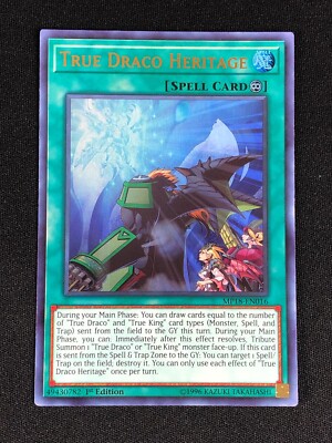 YUGIOH TRUE DRACO HERITAGE MP18-EN016 1ST ULTRA NM-image