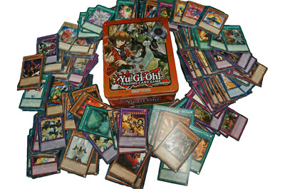 Yugioh Giant Lot Misc Cards Trading Card Game In Mega Tin Case-image