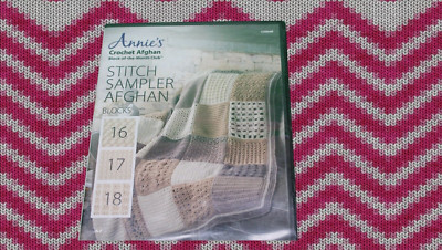 Annie’s Crochet Afghan Stitch Sampler Blocks 16-18 DVD NEW-image