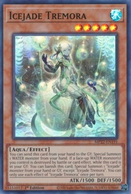1x Icejade Tremora - 1st Edition NM Eng YuGiOh - 2022 Mega Tin - Pharoah's Gods-image