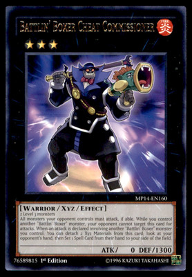 Yu-Gi-Oh! Battlin' Boxer Cheat Commissioner #MP14-EN160 1st Edition Near Mint-image