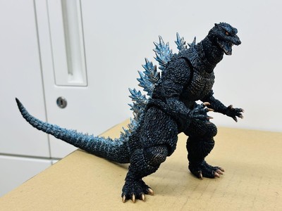 S.H. MonsterArts Godzilla Painted Figure Blue Flame Heat Ray Used-image
