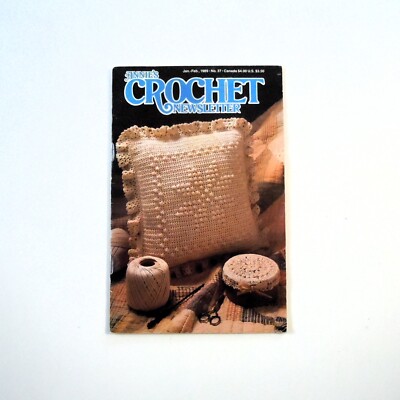 Annie's Crochet Newsletter Crochet Pattern Booklet Jan-Feb No. 37 Vintage 1989-image