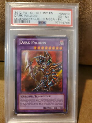 Yugioh! Dark Paladin 1st Ed. LCYW-EN048  Legendary Coll. Mega-PK PSA 6.0-image