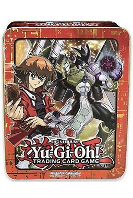 YuGiOh 2018 Mega-Tin Jaden Yuki Tin Box ONLY Trading Card Game Container Shonen-image