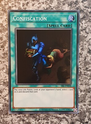 Yugioh SRL-EN038 Confiscation Super Rare MINT-image