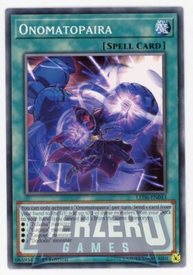 Yugioh Onomatopaira LED6-EN043 Common 1st Edition NM/LP-image
