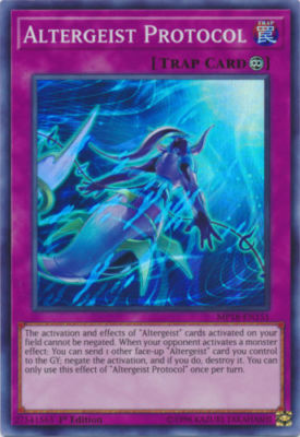 ( ALTERGEIST PROTOCOL ) - Super Rare - MP18-EN151 - 1st - NM - Mega Tin 2018-image