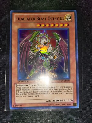 Gladiator Beast Octavius LCGX-EN235 Legendary Collection 2: The Duel Academy...-image